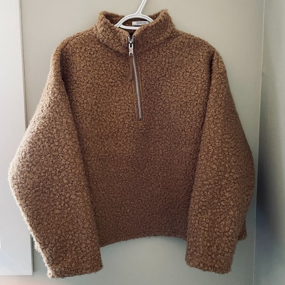 Zara Sweaters - (NEW) ZARA Oversized Teddy Sweater - Size Medium